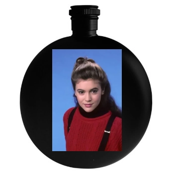 Alyssa Milano Round Flask