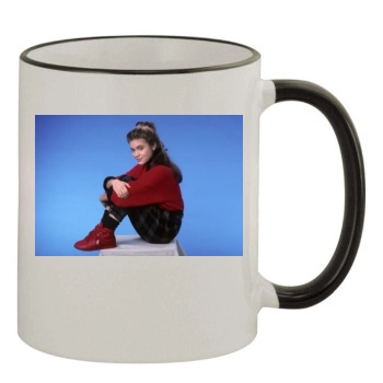 Alyssa Milano 11oz Colored Rim & Handle Mug