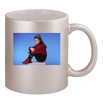 Alyssa Milano 11oz Metallic Silver Mug