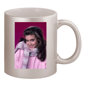 Alyssa Milano 11oz Metallic Silver Mug