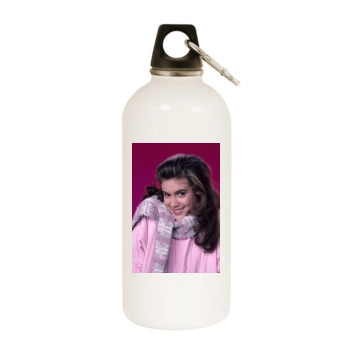 Alyssa Milano White Water Bottle With Carabiner