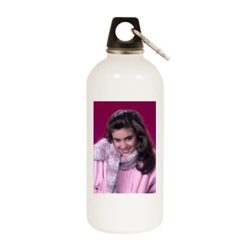 Alyssa Milano White Water Bottle With Carabiner