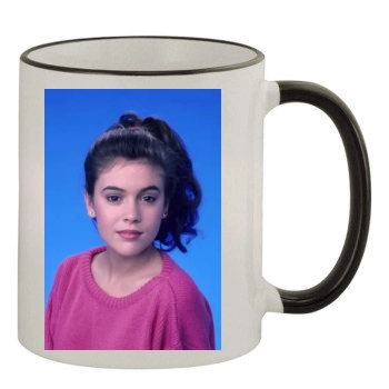 Alyssa Milano 11oz Colored Rim & Handle Mug