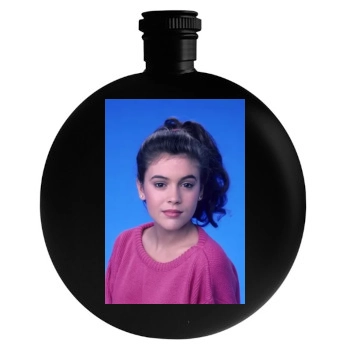 Alyssa Milano Round Flask