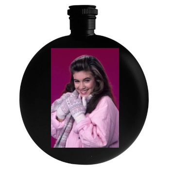 Alyssa Milano Round Flask