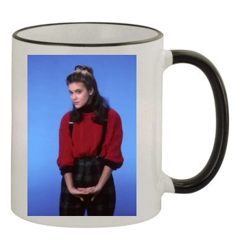 Alyssa Milano 11oz Colored Rim & Handle Mug