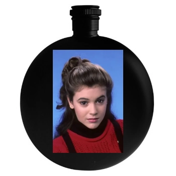 Alyssa Milano Round Flask