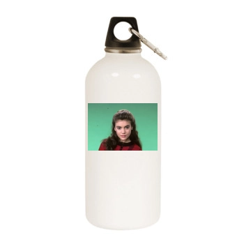 Alyssa Milano White Water Bottle With Carabiner