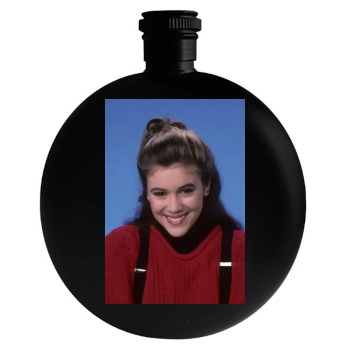 Alyssa Milano Round Flask