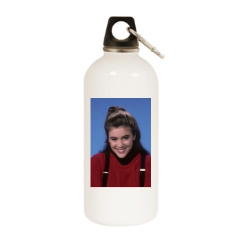 Alyssa Milano White Water Bottle With Carabiner