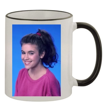 Alyssa Milano 11oz Colored Rim & Handle Mug