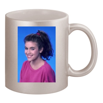 Alyssa Milano 11oz Metallic Silver Mug