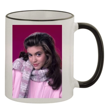 Alyssa Milano 11oz Colored Rim & Handle Mug