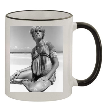 Amber Valletta 11oz Colored Rim & Handle Mug