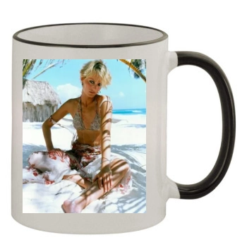 Amber Valletta 11oz Colored Rim & Handle Mug