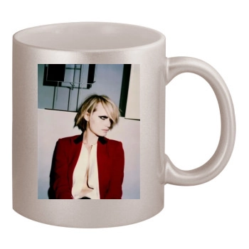 Amber Valletta 11oz Metallic Silver Mug