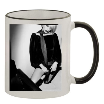 Amber Valletta 11oz Colored Rim & Handle Mug