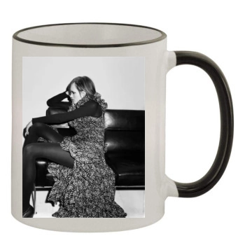 Amber Valletta 11oz Colored Rim & Handle Mug