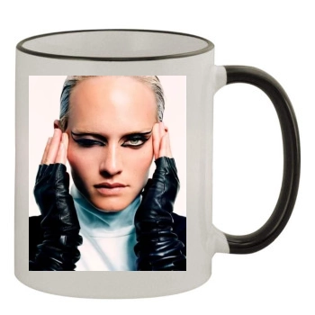 Amber Valletta 11oz Colored Rim & Handle Mug