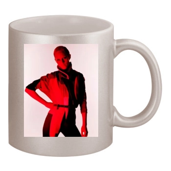 Amber Valletta 11oz Metallic Silver Mug