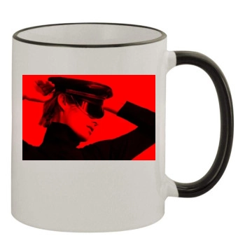 Amber Valletta 11oz Colored Rim & Handle Mug