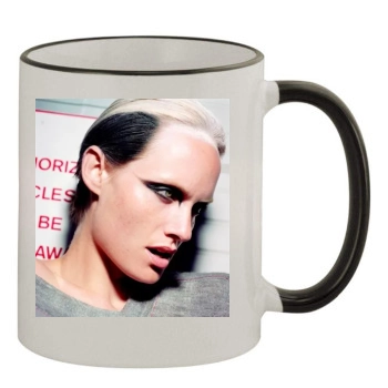 Amber Valletta 11oz Colored Rim & Handle Mug