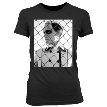 Amber Valletta Women's Junior Cut Crewneck T-Shirt