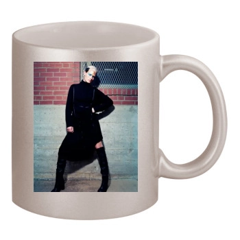 Amber Valletta 11oz Metallic Silver Mug