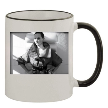 Amber Valletta 11oz Colored Rim & Handle Mug