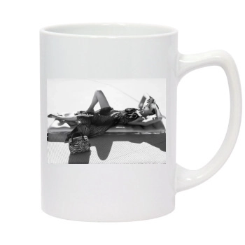 Amber Valletta 14oz White Statesman Mug