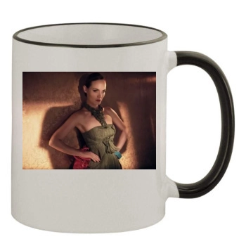 Amber Valletta 11oz Colored Rim & Handle Mug