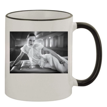 Amber Valletta 11oz Colored Rim & Handle Mug