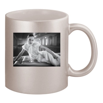 Amber Valletta 11oz Metallic Silver Mug