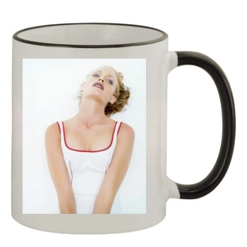 Amber Valletta 11oz Colored Rim & Handle Mug