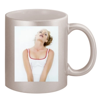 Amber Valletta 11oz Metallic Silver Mug