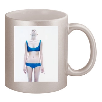 Amber Valletta 11oz Metallic Silver Mug