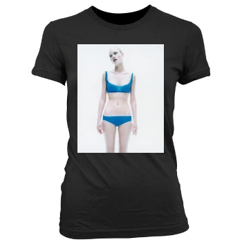 Amber Valletta Women's Junior Cut Crewneck T-Shirt