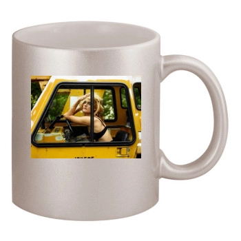 Amber Valletta 11oz Metallic Silver Mug