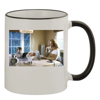 Amber Valletta 11oz Colored Rim & Handle Mug