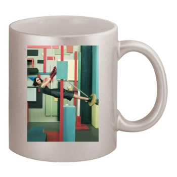 Amber Valletta 11oz Metallic Silver Mug