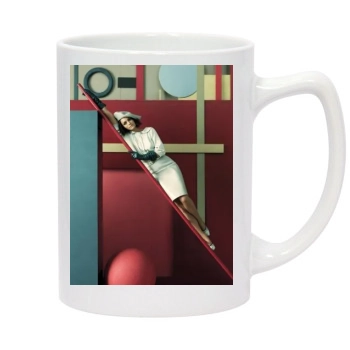 Amber Valletta 14oz White Statesman Mug