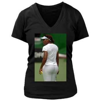 Serena Williams Women's Deep V-Neck TShirt