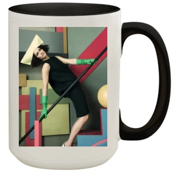 Amber Valletta 15oz Colored Inner & Handle Mug