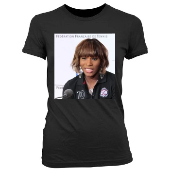 Serena Williams Women's Junior Cut Crewneck T-Shirt