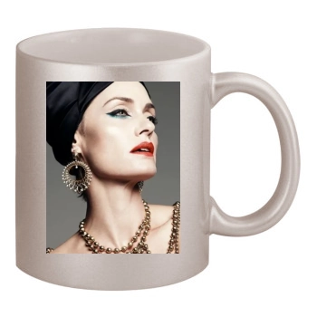 Amber Valletta 11oz Metallic Silver Mug