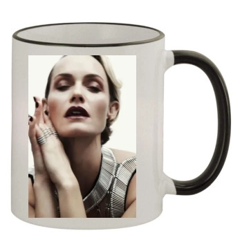 Amber Valletta 11oz Colored Rim & Handle Mug