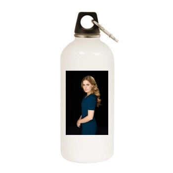 Amy Adams White Water Bottle With Carabiner