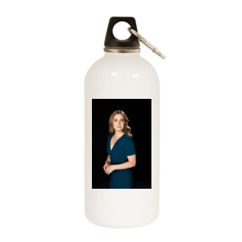 Amy Adams White Water Bottle With Carabiner