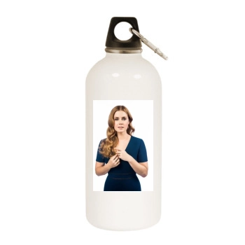 Amy Adams White Water Bottle With Carabiner