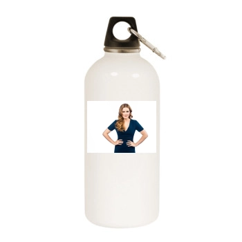 Amy Adams White Water Bottle With Carabiner